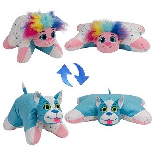 Подушка-вывернушка 2 в 1 Радужный Тролль-Блестящий Щенок 1Toy Купить Подушка-вывернушка 2 в 1 Радужный Тролль-Блестящий Щенок 1Toy в интернет-магазине Детский Крым