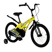 Велосипед детский Maxiscoo Cosmic Стандарт 18'' 2024 Maxitoys MSC-С1836 жёлтый матовый