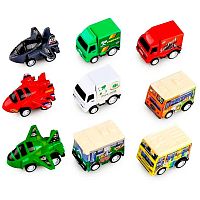 Набор игрушек Самолёты, автобусы и грузовики Bebelot ВВА1602-129