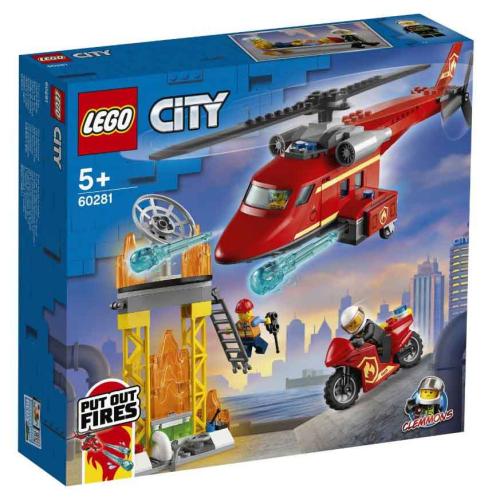 Конструктор Lego City Спасательный пожарный вертолёт Lego 60281 фото 4