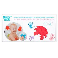 Антискользящие мини-коврики + пальчиковые краски Roxy-Kids RBM-010-FC