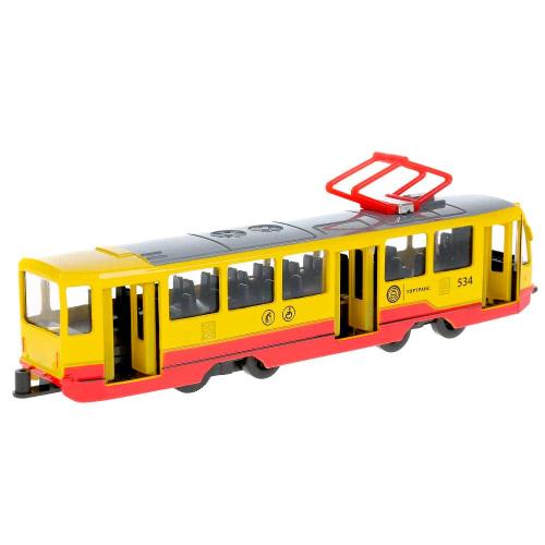 Инерционная машинка Трамвай Технопарк TRAM71403-18SL-RDYE фото 3