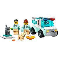 Конструктор Lego City 60382 Ветеринарный фургон
