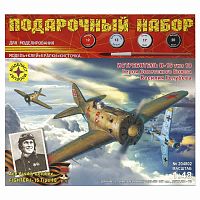 Сборная модель Самолёт-истребитель И-16 тип 18 Героя Советского Союза В. Голубева Моделист ПН204802