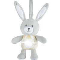 Подвесная игрушка-ночник мягкая музыкальная Звездный Кролик Chicco 00011129000000