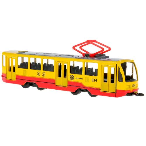 Инерционная машинка Трамвай Технопарк TRAM71403-18SL-RDYE фото 4