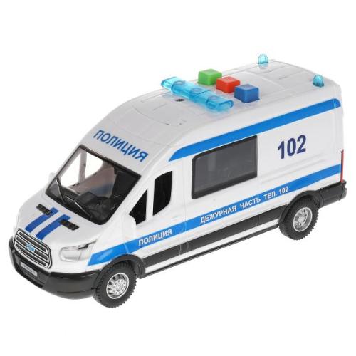 Игрушка Ford Transit Полиция 16см Технопарк TRANSITVAN-16PLPOL-WH фото 3