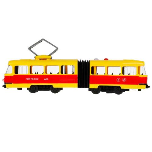 Модель инерционная Трамвай Технопарк TRAMOLDRUB-30PL-YERD фото 3