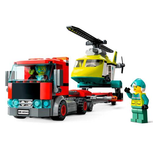 Конструктор Lego City 60343 Грузовик для спасательного вертолёта фото 4