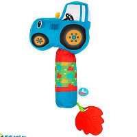 Текстильная игрушка прорезыватель-пищалка Синий трактор Умка EF-STR-01