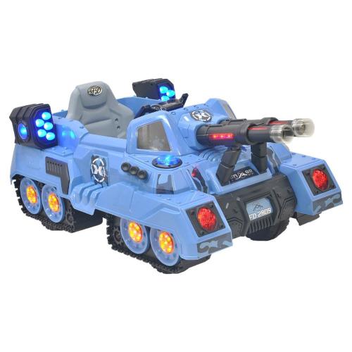 Детский электромобиль Танк Everflo ЕА28091 синий фото 6