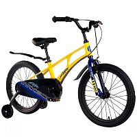 Велосипед детский Maxiscoo Air Стандарт 18'' 2024 Maxitoys MSC-A1831 жёлтый матовый